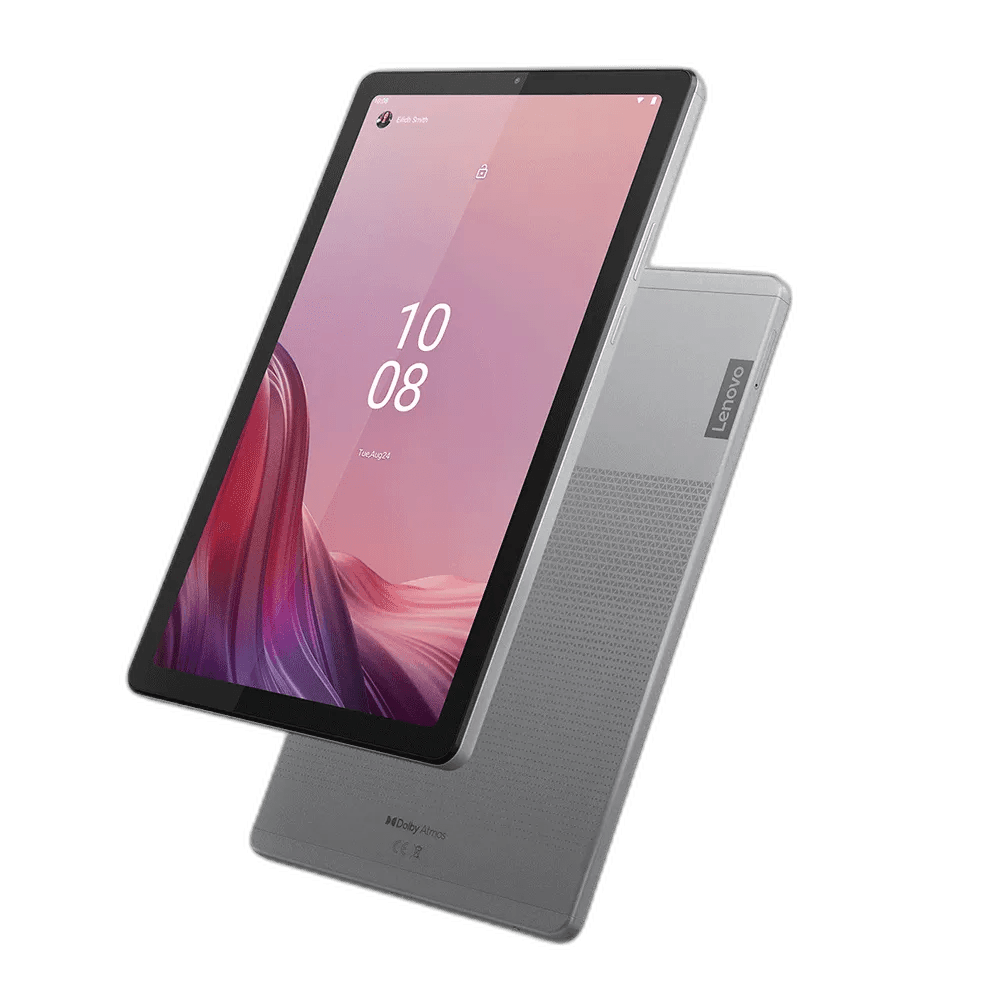 Tablet Lenovo sobre fundo claro